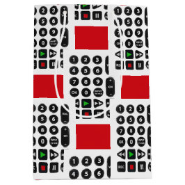 Sacola Para Presentes Média TV remota com botão VCR
