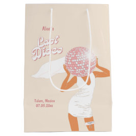 Sacola Para Presentes Média Última Solteirona do Disco Bege