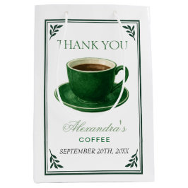 Sacola Para Presentes Média Um Bebê Está Preparando Xícara de Café Baby Shower