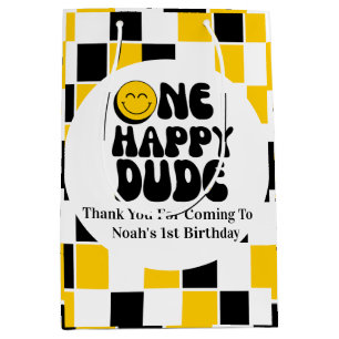 Sacola Para Presentes Média Um Cara Feliz Aniversário Personalizado