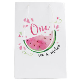 Sacola Para Presentes Média Um em um Partido Melon primeiro aniversario