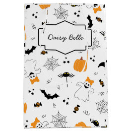 Sacola Para Presentes Média Um Pequeno Boo Está Quase Chegando - Chás de Bebê