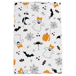 Sacola Para Presentes Média Um Pequeno Boo Está Quase Para O Chá de fraldas De