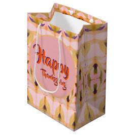 Sacola Para Presentes Média Um Saco de Oferta de Papel de Ação de Graças de Ri