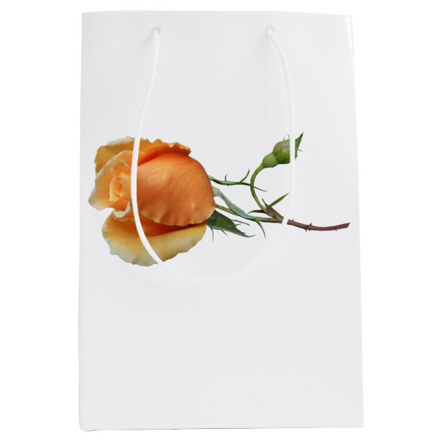 Sacola Para Presentes Média Um único corte de rosa         (Frente)