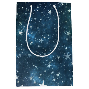 Sacola Para Presentes Média Uma Noite Cheia de Estrela