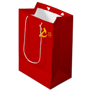 Sacola Para Presentes Média União Soviética da URSS Bandeira Doença Comunista 