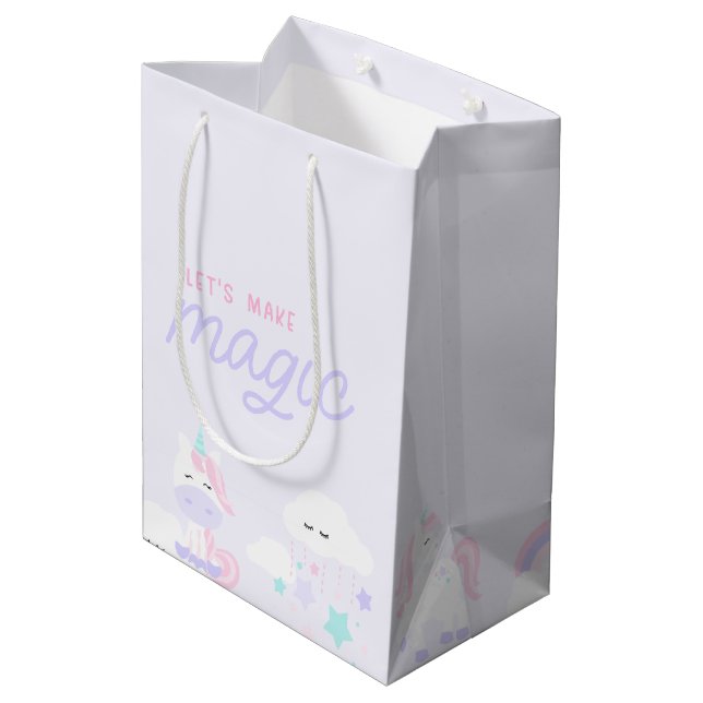 Sacola Para Presentes Média Unicorn Gift Bag (Verso inclinado)