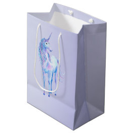 Sacola Para Presentes Média Unicórnio Mágico de Ombre Roxo