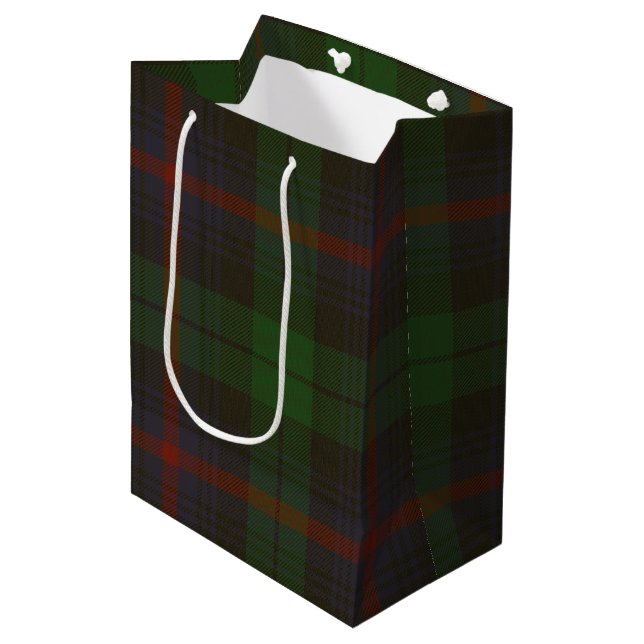Sacola Para Presentes Média Urquhart Tartan (Frente inclinada)