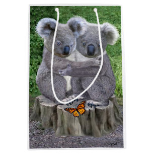 Sacola Para Presentes Média Urso de Koala Huggies do bebê