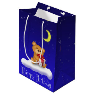 Sacola Para Presentes Média Urso de ursinho com o saco médio do presente do
