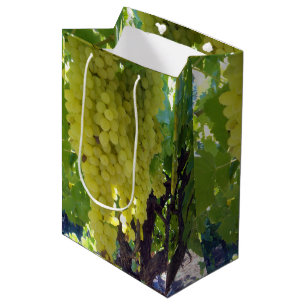 Sacola Para Presentes Média Uvas Sultana Em Vinha De Uva, Saco De Presente
