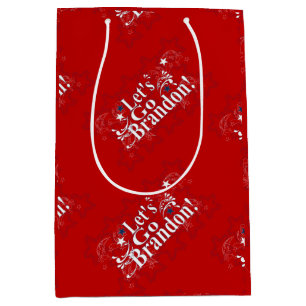 Sacola Para Presentes Média Vamos Go Brandon Bandana Gift Bag