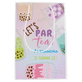 Sacola Para Presentes Média Vamos par tea bobba aniversário