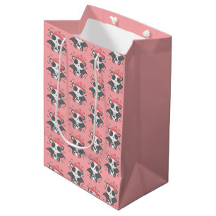Sacola Para Presentes Média Vampiro Panda Morcego Fantasma Rosa Halloween Fofo