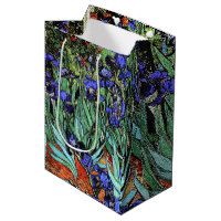 Van Goghs Íris floresce o saco floral do presente