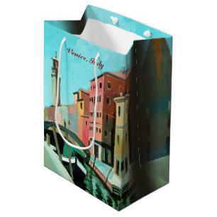 Sacola Para Presentes Média Veneza, Itália Campo San Barnaba