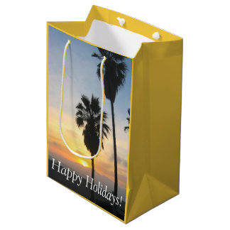 Sacola Para Presentes Média Venice Beach California Sunset Souvenir