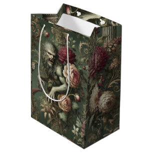 Sacola Para Presentes Média Verdante Lycantrópico - Design oral gótico