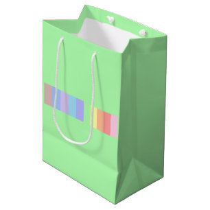 Sacola Para Presentes Média Verde limão de Pastel