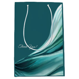 Sacola Para Presentes Média Verde Moderno e Chic-Emerald