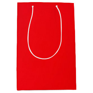 Sacola Para Presentes Média Vermelho insano (O Vermelho Vermelho Vermelho) Sac