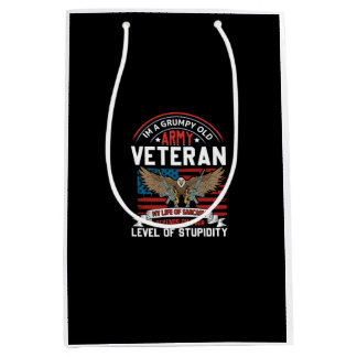Sacola Para Presentes Média veterano do exército