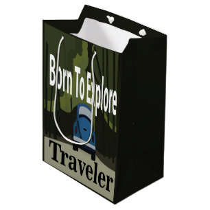 Sacola Para Presentes Média Viagem de Carro Nascido Para Explorar