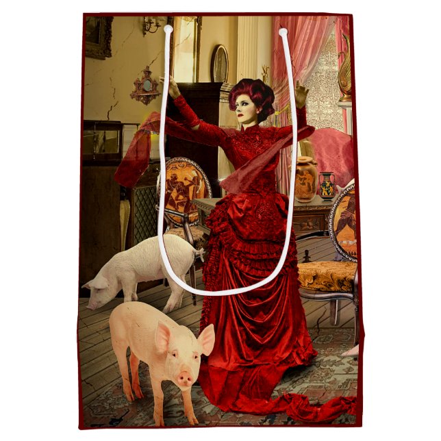 Sacola Para Presentes Média Victorian Circe (Verso)