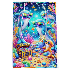 Sacola Para Presentes Média Vida marinha