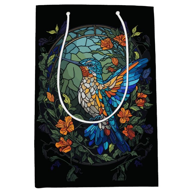 Sacola Para Presentes Média Vidro Aromático Aromático Colorido (Frente)