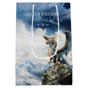 Sacola Para Presentes Média Viking Celtic Dragon Casamento ou Aniversário