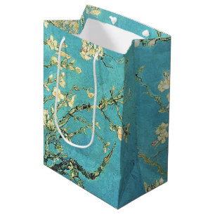 Sacola Para Presentes Média Vincent van Gogh Blossomong Almond Tree