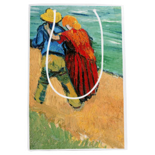 Sacola Para Presentes Média Vincent van Gogh - Dois Amantes