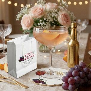 Sacola Para Presentes Média Vino antes dos votos Tasting de vinho para chá de 