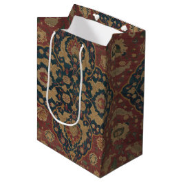 Sacola Para Presentes Média Vintage Antique Oriental - Padrão Vermelho Persa O