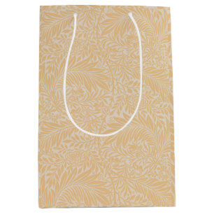 Sacola Para Presentes Média Vintage Floral William Morris Willow Bough Yellow