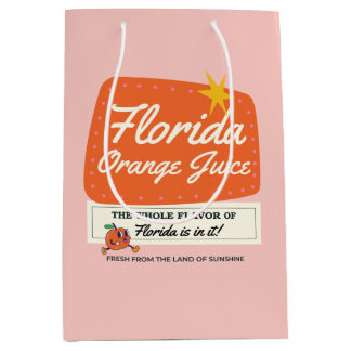 Sacola Para Presentes Média Vintage Florida Gift Bag