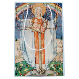 Sacola Para Presentes Média Vintage Páscoa religiosa