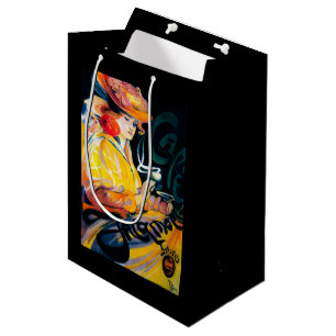 Sacola Para Presentes Média Vintage PosterEurope de Jacqmotte Caf�