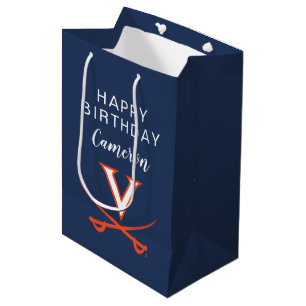 Sacola Para Presentes Média Virginia Cavaliers   Aniversário