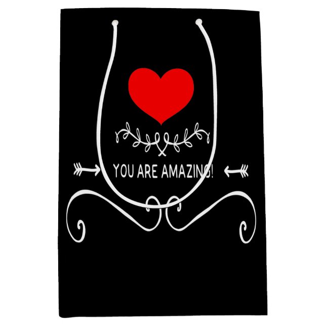 Sacola Para Presentes Média Você É Incrível! (Frente)