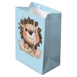 Sacola Para Presentes Média Você é o Grande Garoto Leão de Cute