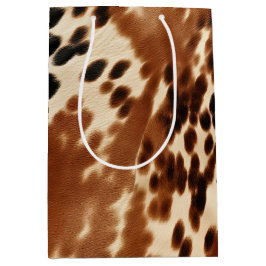 Sacola Para Presentes Média Western Brown Cowhide