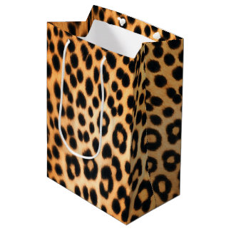 Sacola Para Presentes Média Wild Leopard Energy – Bold Animal Print Fashion