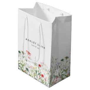 Sacola Para Presentes Média Wildflower Meadow Business
