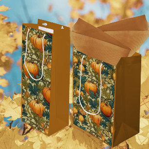 Sacola Para Presentes Média William Morris Autumn Pumpkin Patch