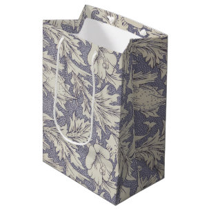 Sacola Para Presentes Média William Morris Horn Poppy Classic Floral