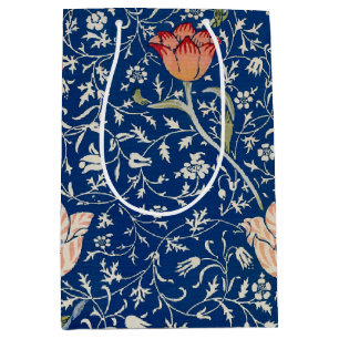 Sacola Para Presentes Média William Morris Medway Blue Floral